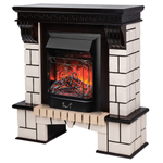 Каминокомплект Real Flame Stone AO-297 с очагом Majestic Lux Black RC