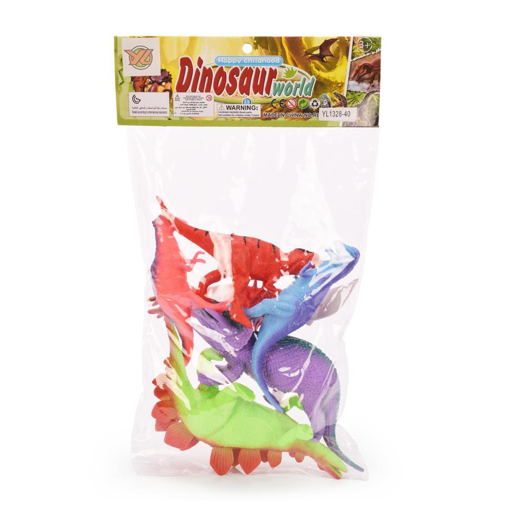 Набор динозавров 6шт, пакет YL1328-40