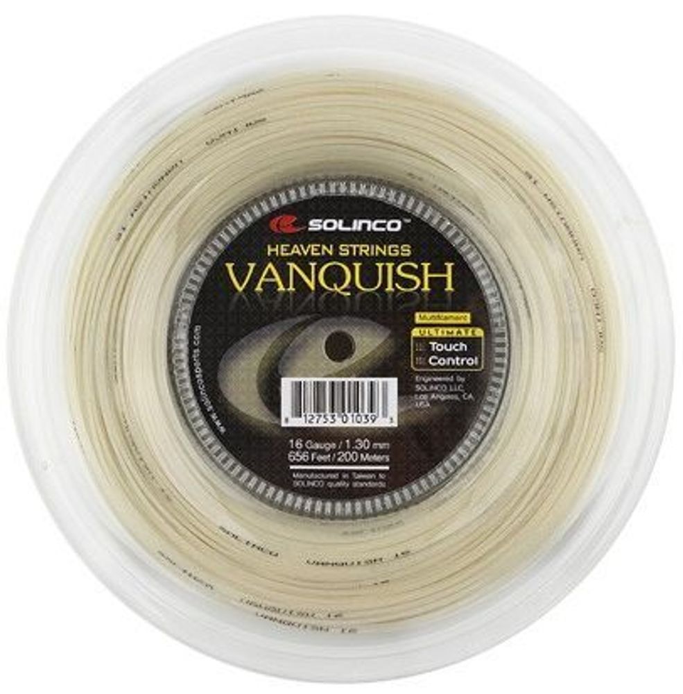 Теннисные струны Solinco Vanquish (200 m) - натуральные