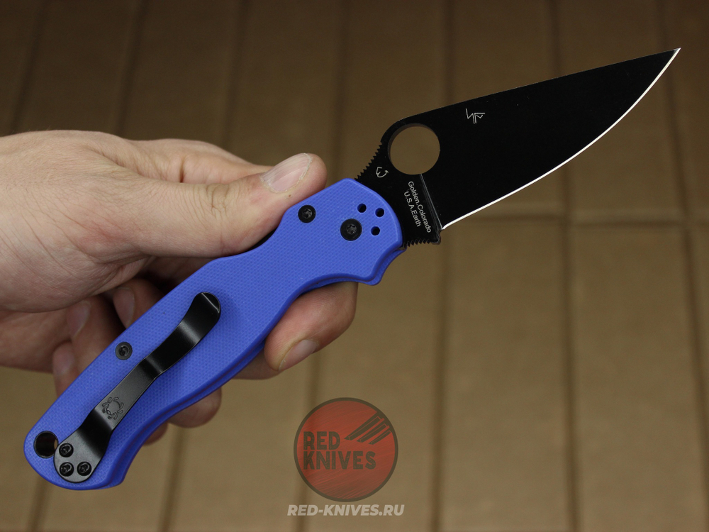 Нож Spyderco Paramilitary 2 Blue-Black C81GBLBK2