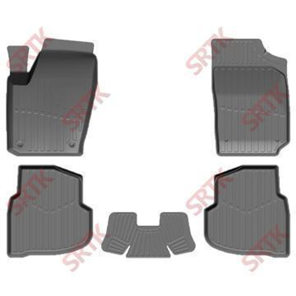 Коврики резиновые VW Polo седан 09- 3D Premium комплект 4 шт. STRK