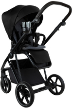 Детская коляска Roan Sol Vintage Leather 2.0 3 в 1 с автокреслом Pituso Baesa Pro Black,Beige Canopy SL/10/L Black/Black/руч.Черный