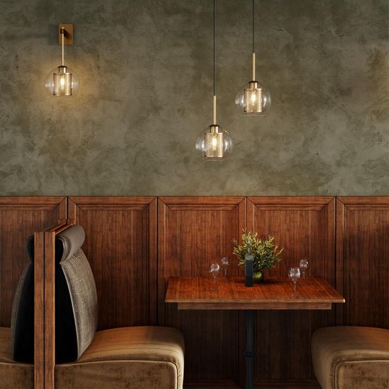 4939/1 PENDANT ODL22 401 античн.бронза/металл/прозрачный/стекло Подвес E27 1*40W CLOCKY