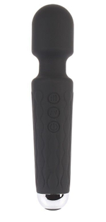 Черный жезловый вибратор Wacko Touch Massager - 20,3 см.