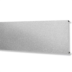 Реечный алюминиевый потолок Cesal металлик серебристый 3313