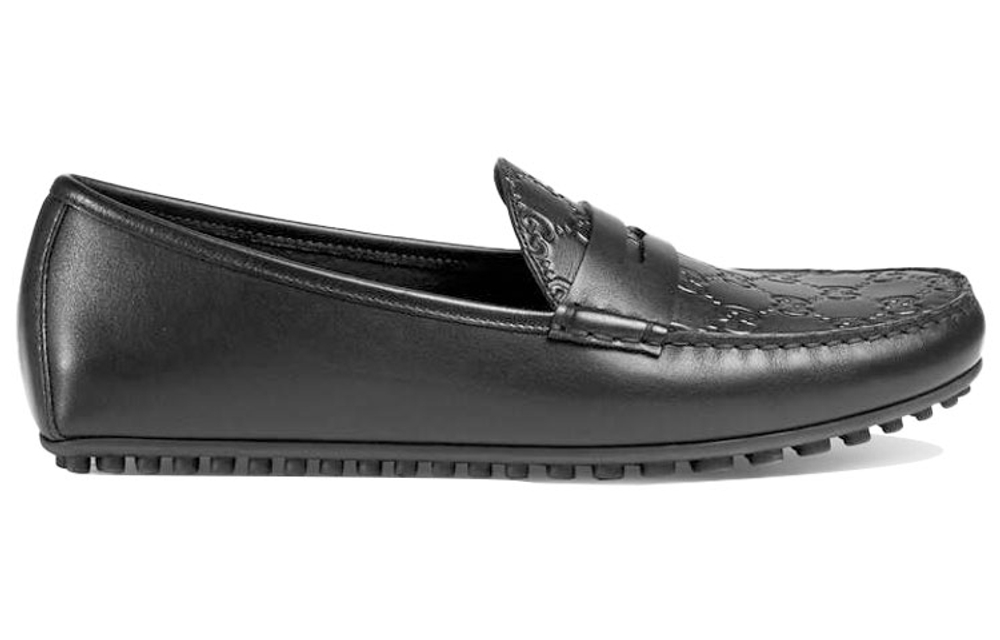 Gucci Driver "Black Debossed"
