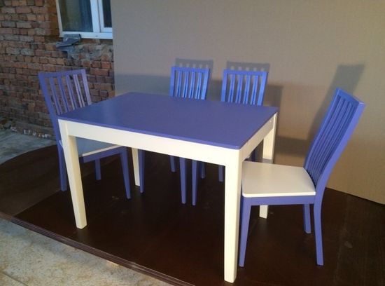 Стол обеденный  Ирис 60х90 (бук/прованс/подстолье тон 1)