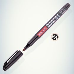 233830 Luxor Маркер перманентный PERMAMENT MARKER 100, ЧЕРНЫЙ пулевидный 1-2мм | Luxor