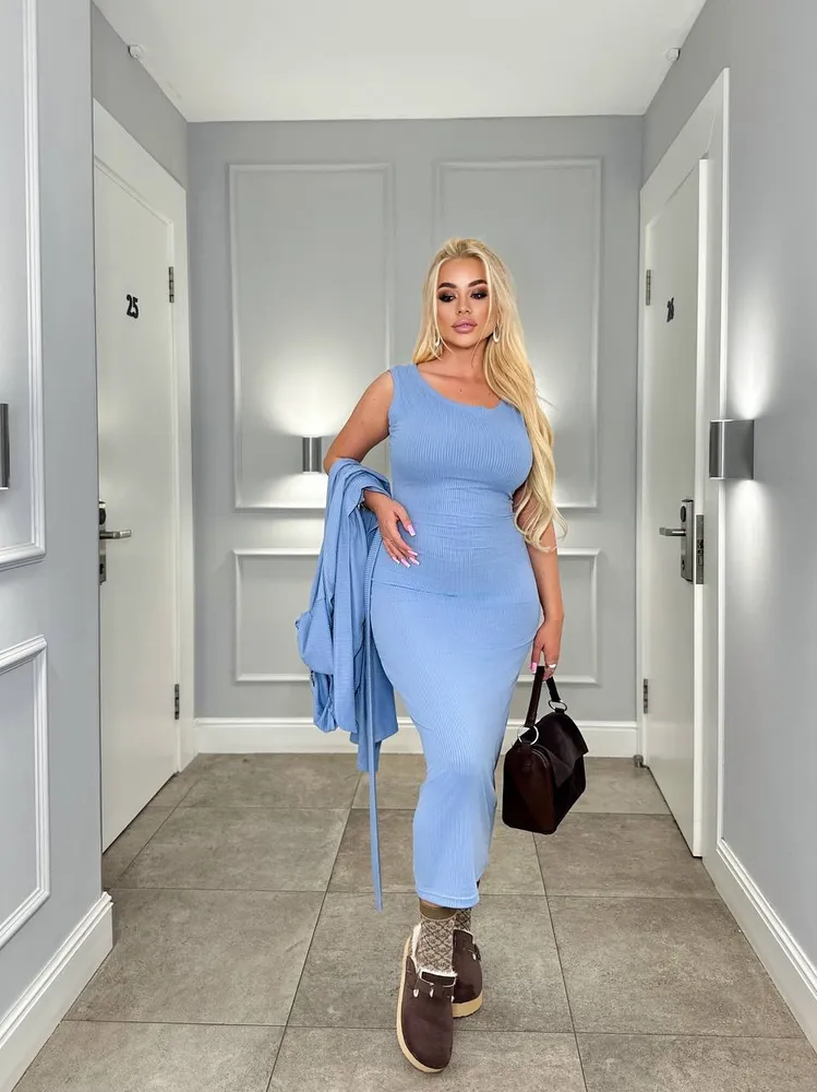 Платье с кардиганом УК-973-3 Фабрика Моды