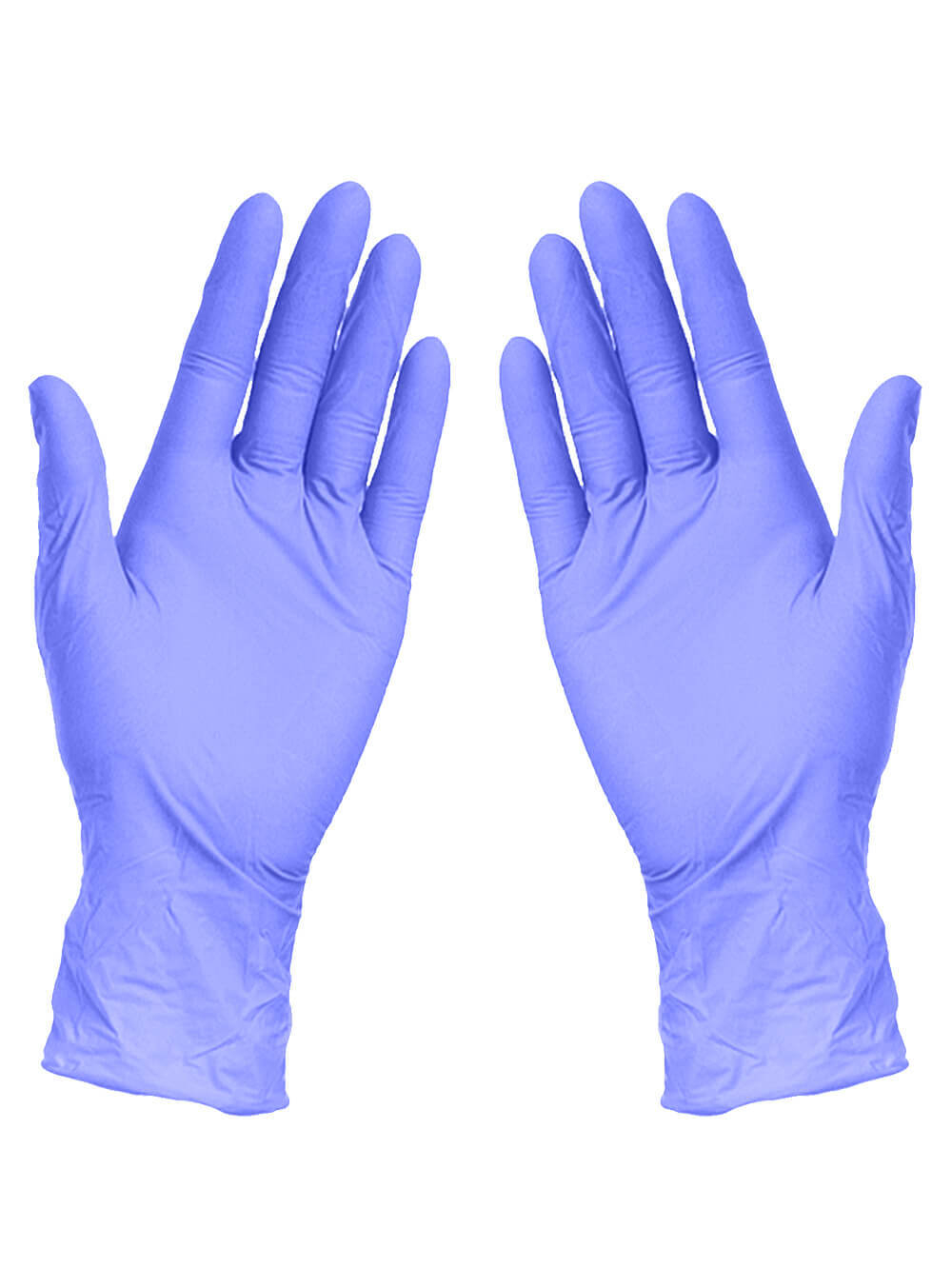 Перчатки нитриловые ZP Ice Blue Nitrile (фиолетово-голубые) (уп.50пар) XS 3,6гр текстура пальцы