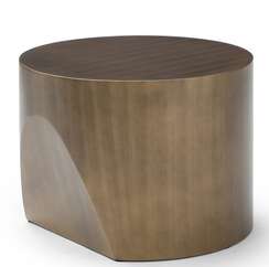 Журнальный столик Stump Ø60х45 см, бронза