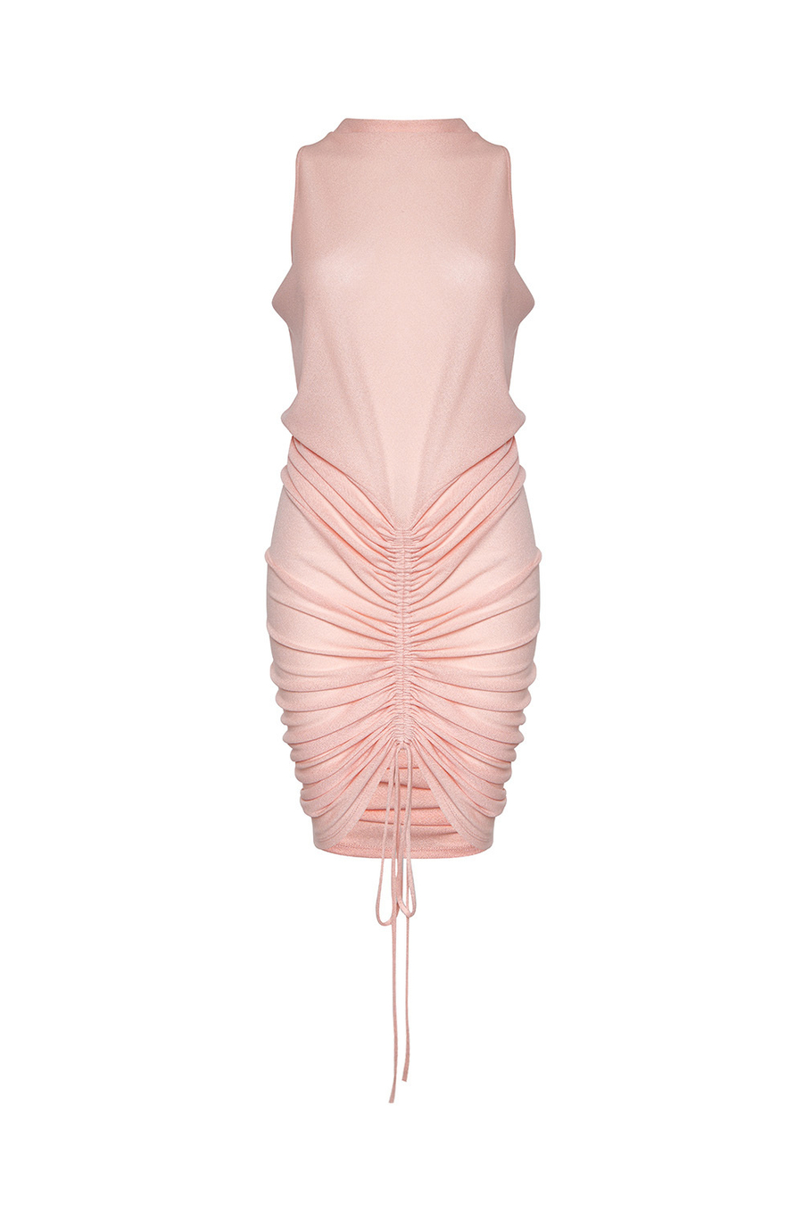 Платье со сборкой TANZANIA Peach