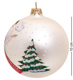 Элита НФШ-1494 Ел.украшение Шар «Ангел с голубем» 100 мм