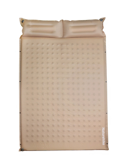 Коврик надувной двойной Naturehike D series, бежевый (CNK2550WS025)
