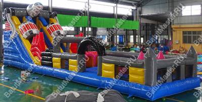 Надувной батут "Космический гость", 16*4*5,5 м