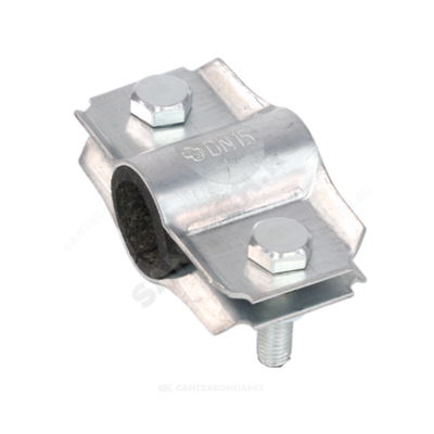 Хомут ремонтный двухсторонний сталь оц Ду 50 Дн 57-65 4 болта L=103мм ККАЗ