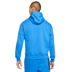 Мужская теннисная кофта Nike Sportswear Club Hoodie PO BB - signal blue/signal blue/white