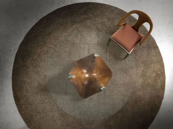 Стол Angel Cerda 1126 Ø140 см из закаленного стекла