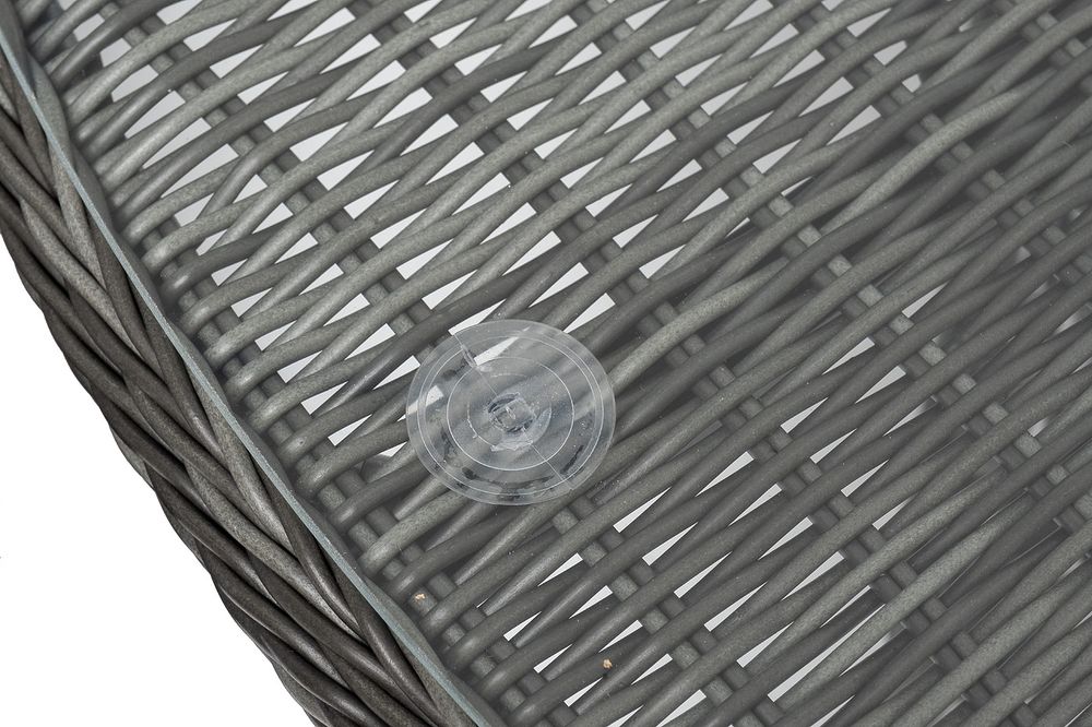 "Дольче" обеденная группа из искусственного ротанга, цвет графит