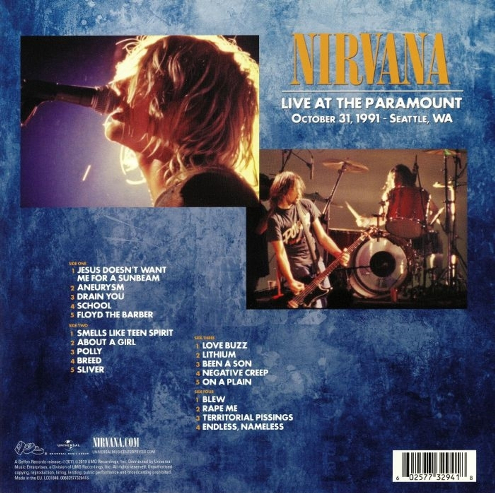 Nirvana / Live At The Paramount (2LP)