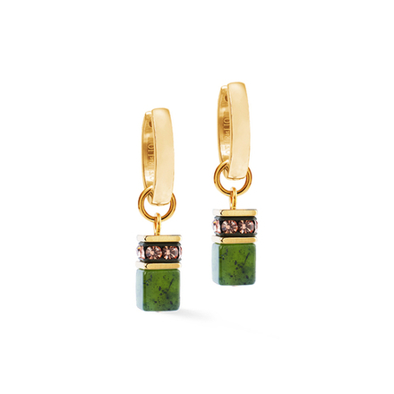 Серьги Coeur de Lion Green-Gold 4524/21-0516