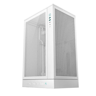 Корпус Deepcool CH270 DIGITAL WH без БП, белый, mATX/m-ITX