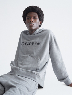 Худи Calvin Klein Relaxed Fit Standard Logo Medium Grey Heather