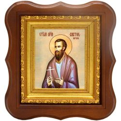 Виктор Матвеев мученик. Икона на холсте.