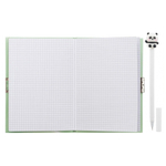 Блокнот детский Basir на замке, с ручкой, формат А6, серия "Панда", мягкая обложка, 48 листов, размер 18*13 см