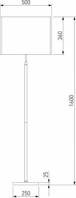 Торшер Eurosvet Notturno 01163/1 черный