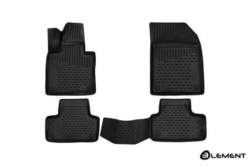 Коврики в салон для VOLVO XC60, 2017-, SUV, 4 шт. (полиуретан) ELEMENT3D5017210K