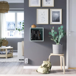Навесной шкаф - IKEA EKET/ЭКЕТ ИКЕА, 35х25х35 см, голубой