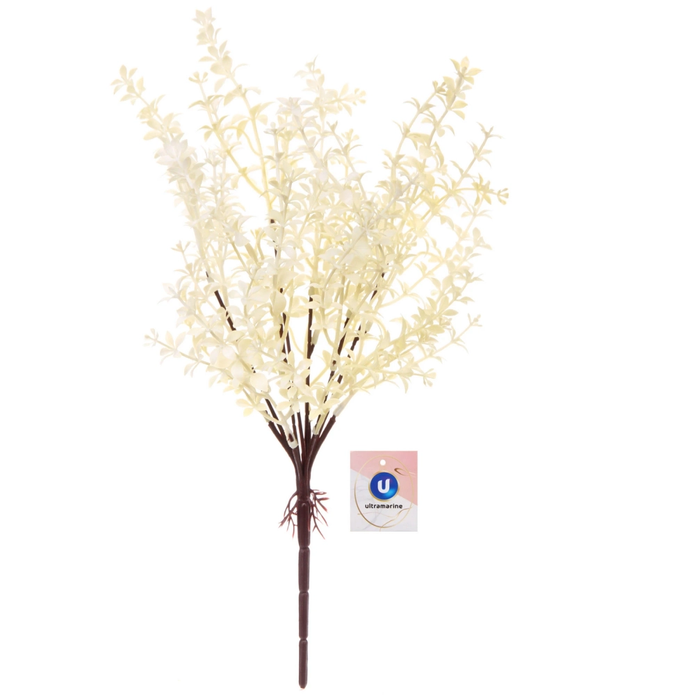 Искусственные цветы «Полевая трава» 40см цвет белый