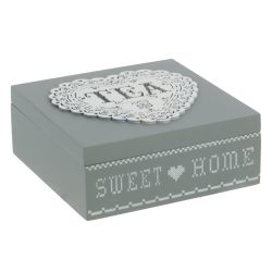 GAEM Шкатулка для чайных пакетиков, L18 W18 H7 см