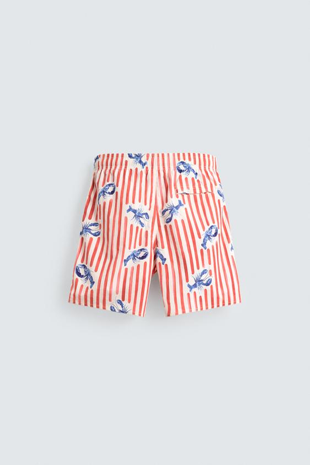 ZARA ДЛИННЫЕ ПЛАВКИ С ПРИНТОМ ОМАРОВ, РАЗНОЦВЕТНЫЙ