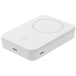 BELKIN 10k Qi2 MagSafe Compatible Powerbank with kickstand, White