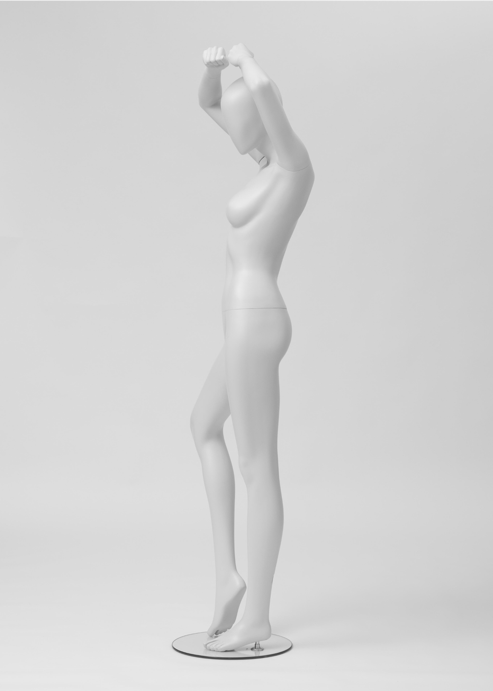 Женский абстрактный манекен Прима 4/Белый матовый
