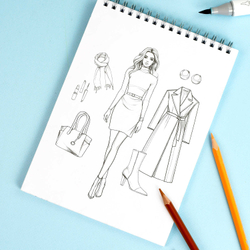 Книжка-раскраска для детей. Серия "Создай образ" арт. 70888 ВЕСНА В ПАРИЖЕ /145х200 мм, 32 л., блок - офсет 120 г/м², печать в одну краску, обл - мелованный картон 210 г/м², гребень по короткой стороне, гребень по короткой стороне/