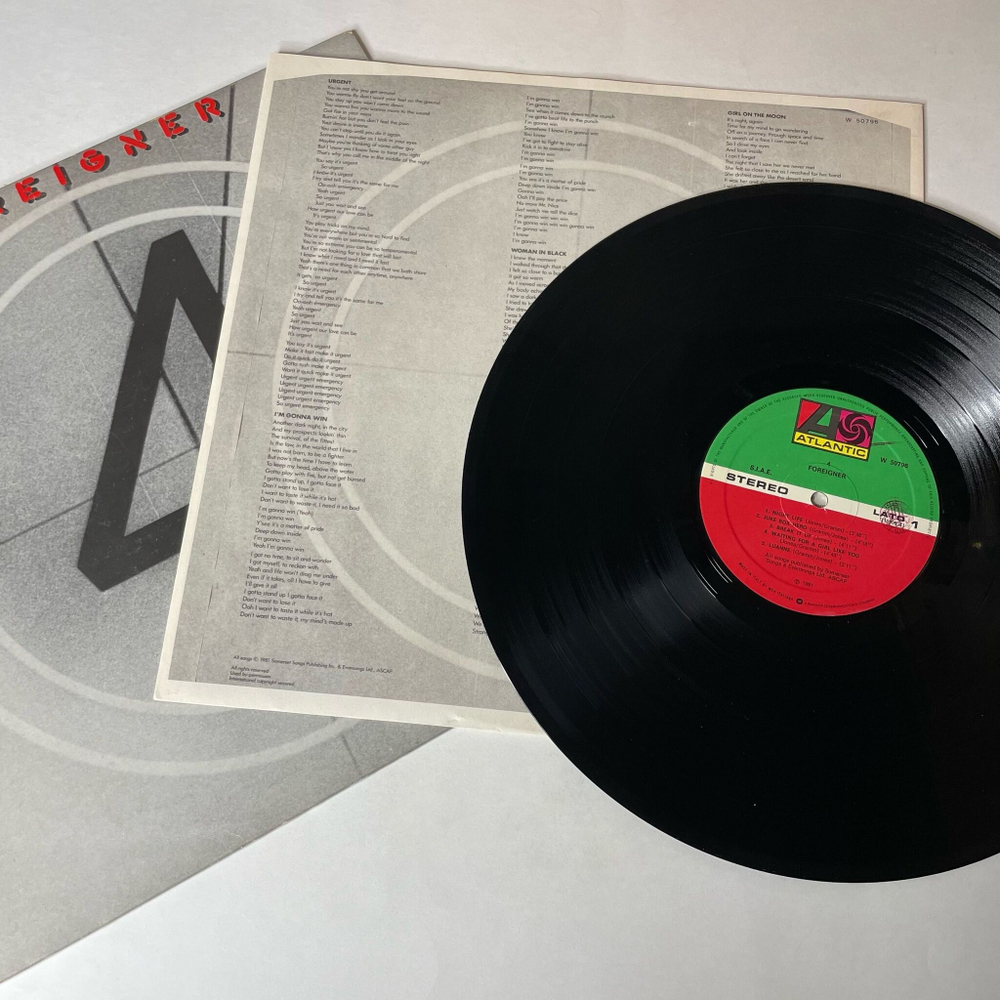 Винтажная виниловая пластинка LP Foreigner 4 (Италия 1981) Juke Box Hero