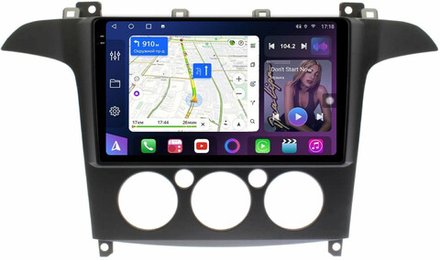 Магнитола для Ford S-Max, Galaxy 2 2006-2015 (кондиционер) - FarCar 3028M на Android 13, 2K QLED, ТОП процессор, CarPlay, 4G SIM-слот