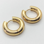 Швензы-кольца, позолота, размер 22*5 мм, цена за пару