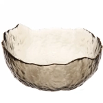 Салатник стеклянный «ICE CRYSTAL» 20см графит