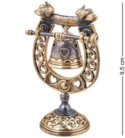 AM-3890 Колокольчик «На счастье» (латунь, янтарь)