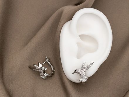 Серьги Колибри 16мм