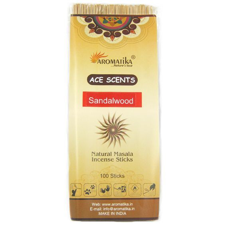 Aromatika Ace Scent Sandalwood Благовоние-масала Сандал, 100 шт