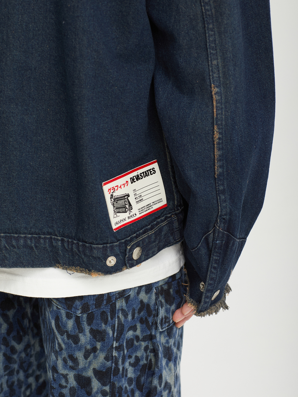 Мужская Куртка Denim Work - Grunt- Washed Blue