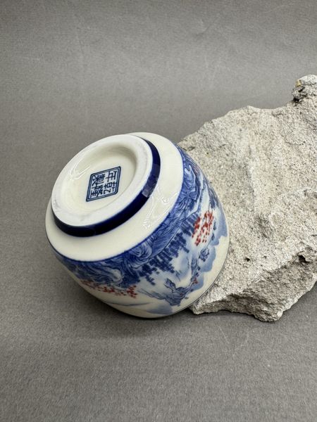 Чашка пейзаж, керамика, 100мл