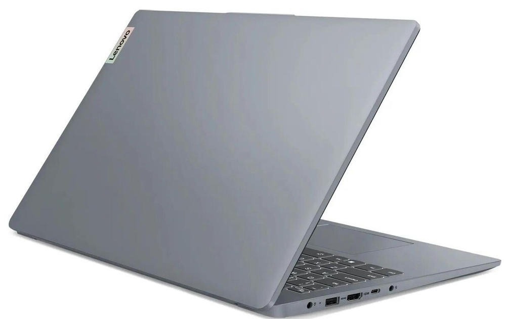 Ноутбук  Lenovo IdeaPad Slim 3 15AMN8 15.6 ", Ryzen 5, 16 Гб RAM, 512 Гб SSD, Radeon Graphics, Серый