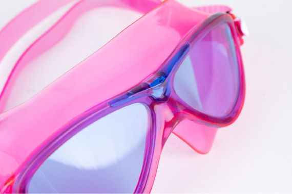 Очки-маска для плавания детские Seac Riky синие стекла розовый