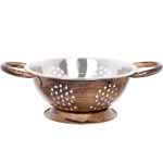 Дуршлаг из нержавеющей стали 0,7л 18см с 2-мя ручками цвет Антик